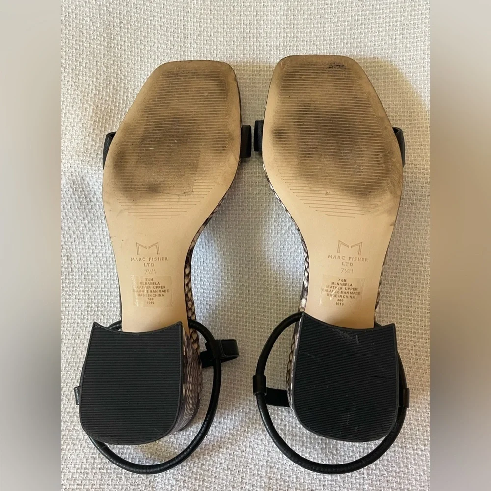 Marc Fisher reptile print sandals - Picture 10 of 11